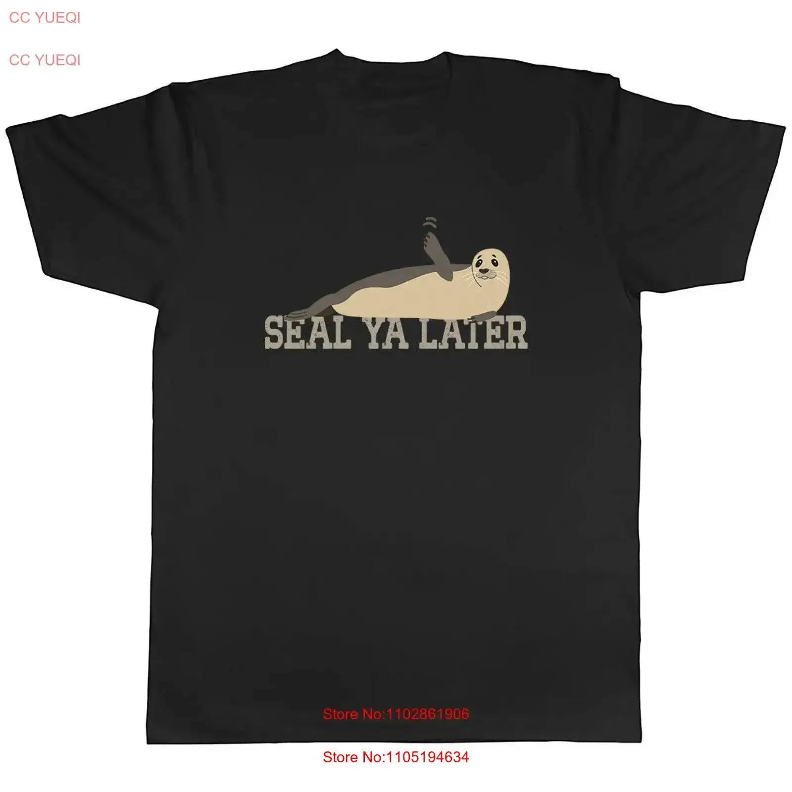 Protect the Seals Mens T Shirt Seal Ya Later  vintage Washed Soft Slightly Stylish streetwear Comfortable homme