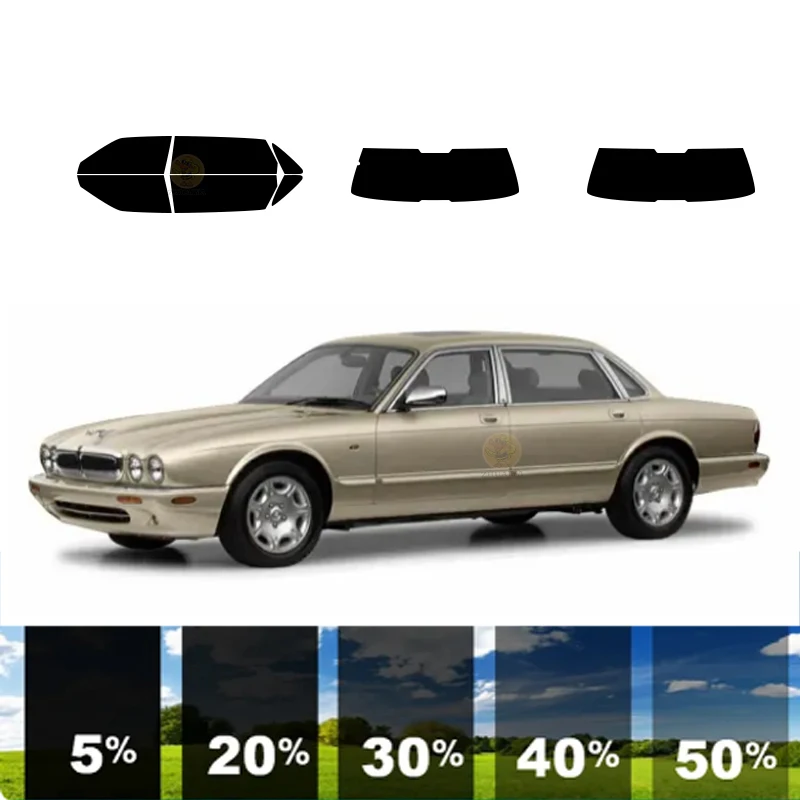 

precut Removable Window Tint Film For Car 100% UVR 5%-35%VLT Heat Insulation Carbon ﻿For JAGUAR VADEN PLAS 4 DR SEDAN 1998-2003