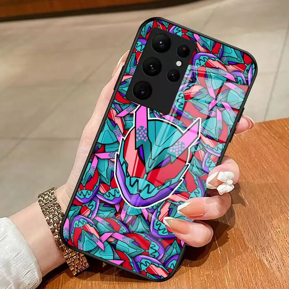 Kamen Rider Phone Case For Samsung S26 S25 Edge S24 S23 S22 Ultra Plus Fe A57 A37 A17 A27 5G Glass Cover