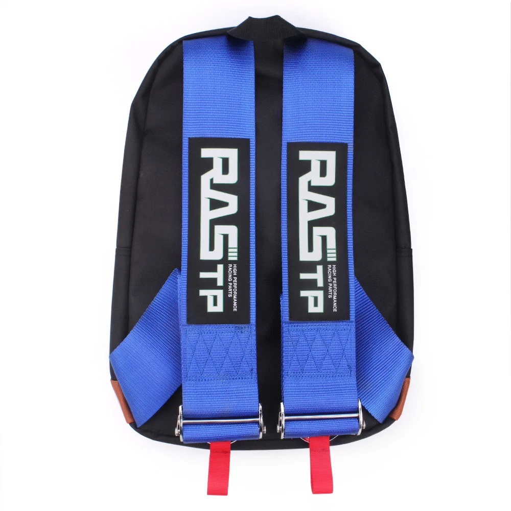 Car Auto Canvas Backpack Racing Straps Motocycle Travel Backpack Racing Luggage Bag