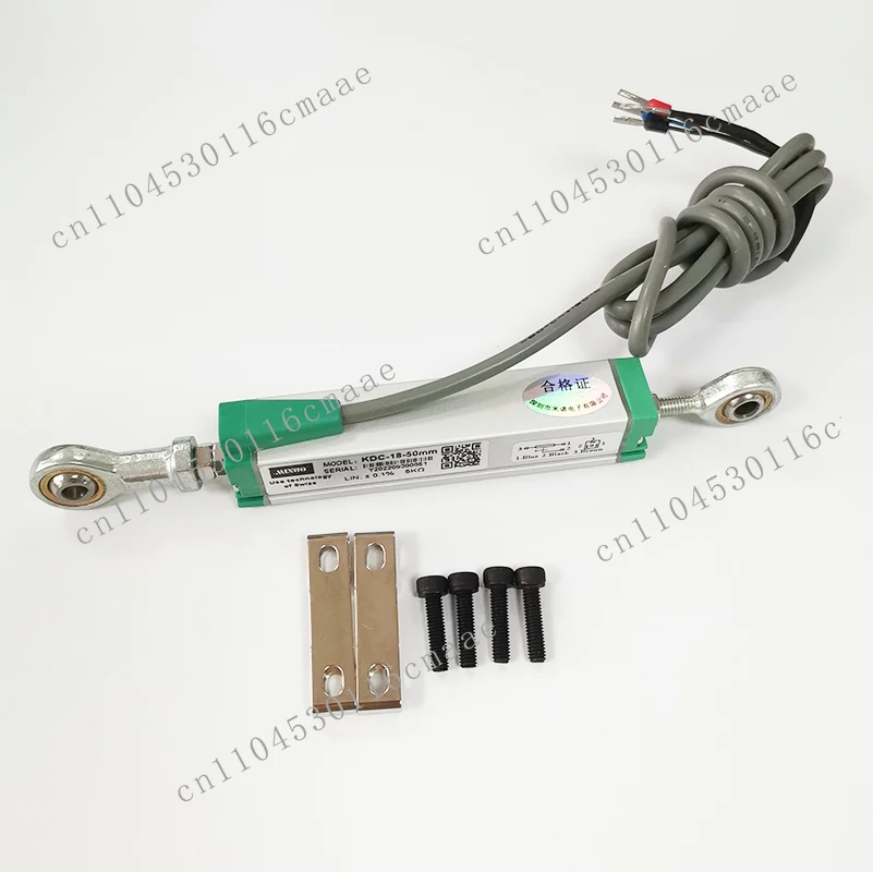 KDC-18-100mm 5K Linear Voltage Displacement Transducer with Rod End Joint Linear Potentiometer Position Sensor Analog