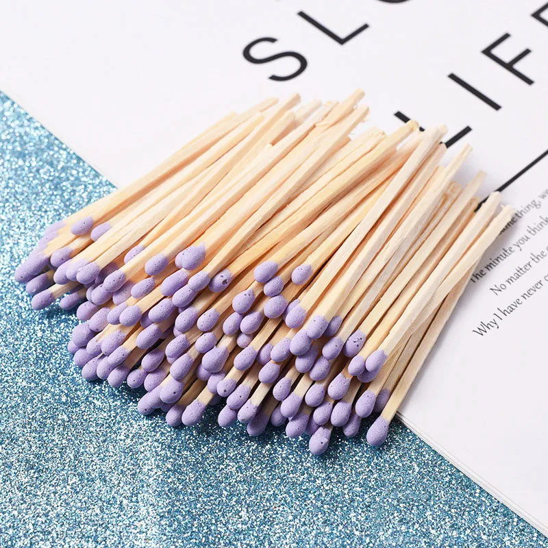 48mm Colorful Mini Decoration Matches Student Handwork Design Matchsticks Portable Candles Aromatherapy Cigar Lighters Camping