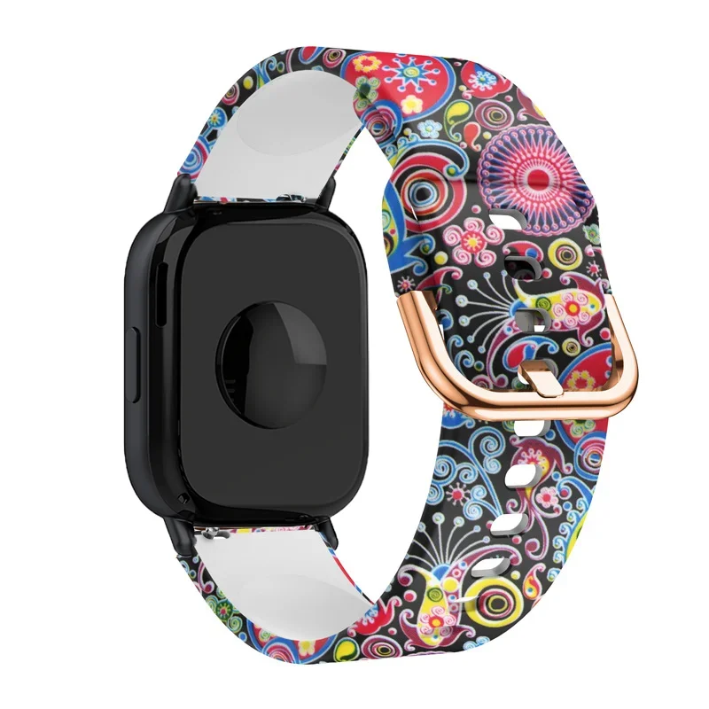 Printed Silicone band For Redmi Watch 5 lite Sport Band For Xiaomi Mi Watch5 Active Wristband Bracelet 18mm 20-22mm accessories image 2