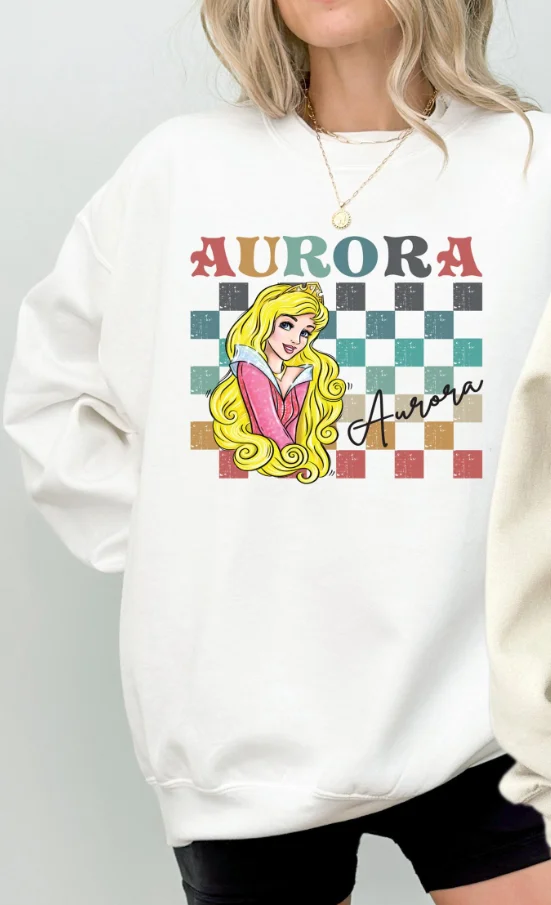 エルサとアナティアナ プリンセス ラウンドネック シャツ、ラプンツェルとボガコンティ パーカー、ディズニー ファミリー トラベル スウェットシャツ
