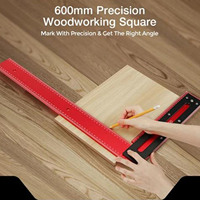 90° L Shaped Woodworking Ruler Tool Carpenter Carpentry Angle L Measurements Square Aluminum Steel Framing Woodworking Tool