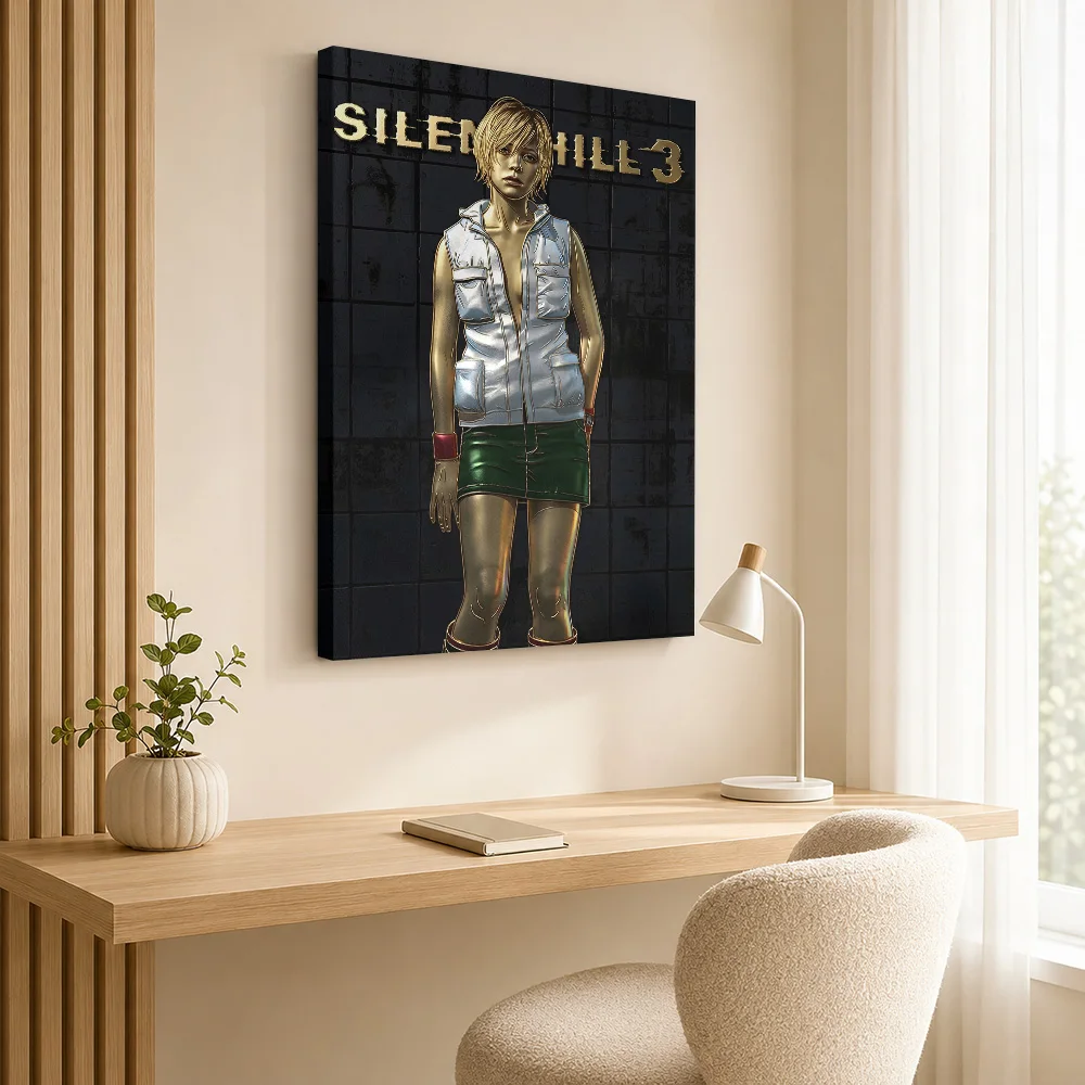 Heather Mason From Silent Hill 3 Canvas Print Poster Custom Modern Aesthetic Wall Paintings Decoration for Living Room Bedroom