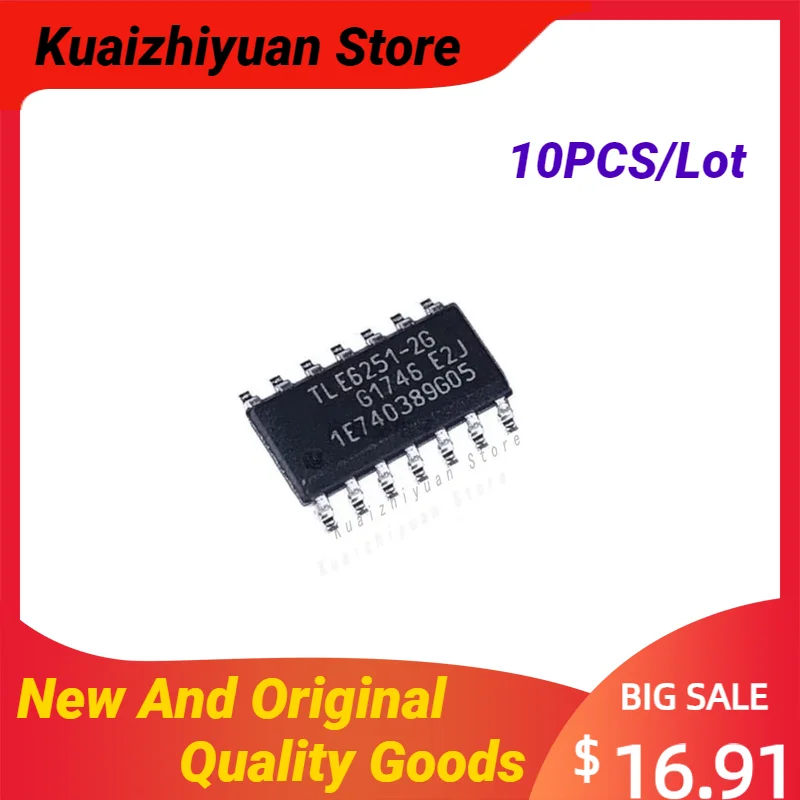 

10PCS/Lot New And Original TLE6251-2G TLE6251 SOP-14 Car IC Chip Computer Board Communication Auto Accessories Quality Goods