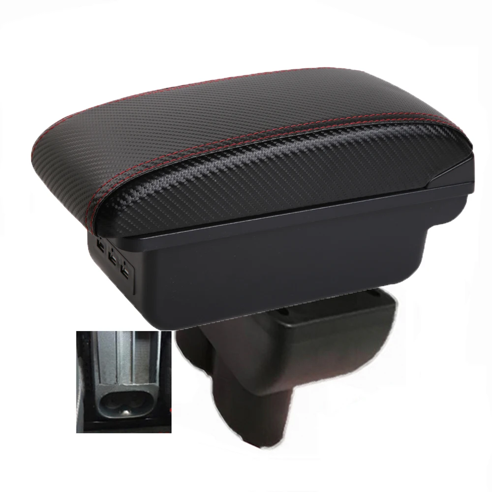 Armrest Box Central Console Storage Box with Elbow Support for VW Touran Caddy Driver Side Car Interior Accessory