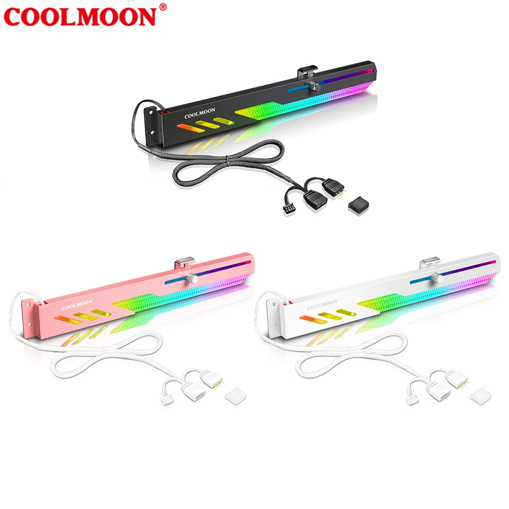 COOLMOON GT8 Computer Video Card Stand GPU Holder for ASUS/GIGABYTE Motherboard
