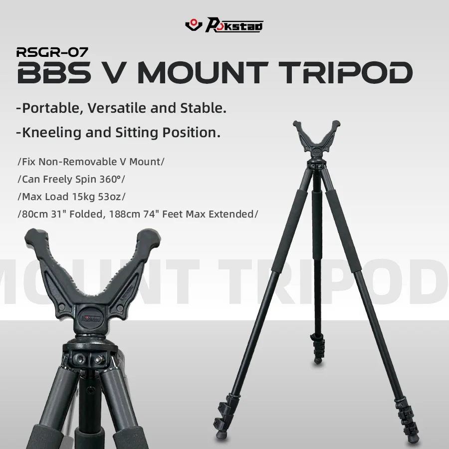 

Vector Optics Shooting Stick V Mount Detachable and Can Freely Spin 360 with Connect To RokStad Shooting Gun Rest