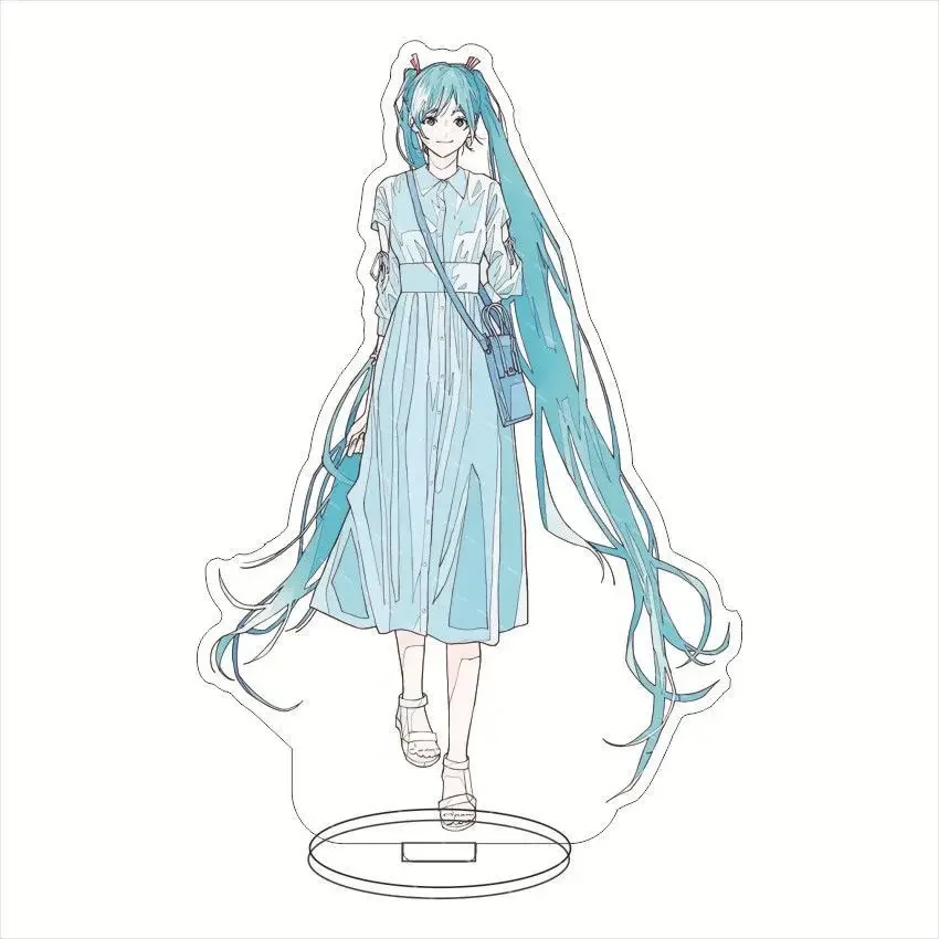 Virtual Idol Acrylic Stand Figure Hatsune Miku Megurine Luka Anime Peripheral Cute Originality Humanoid Sign Desktop Ornament