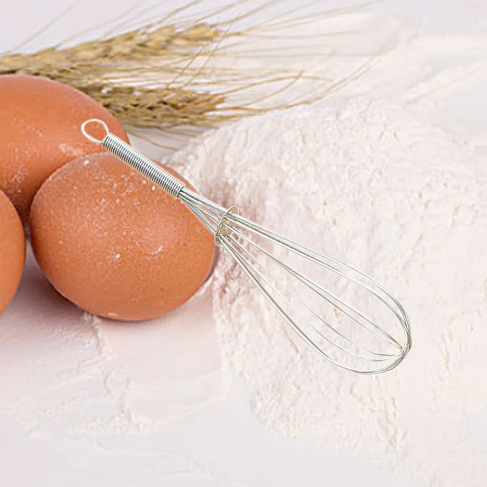 

5 pcs Manual Egg Whisk Stainless Steel Balloon Wire Whisk For Mixing Batter Cream Sauce Cooking Utensil Kitchen Tool