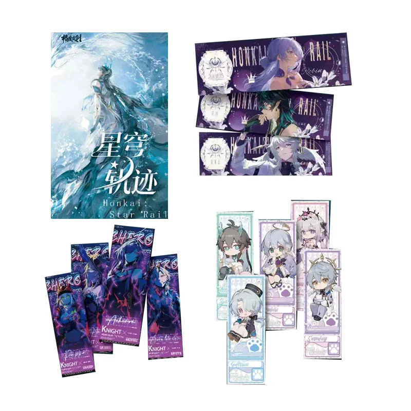 

Honkai Star Rail Jumbo Голографические билеты 70x210 мм, ограниченная серия, коллекционные аниме, акриловый набор премиум-класса