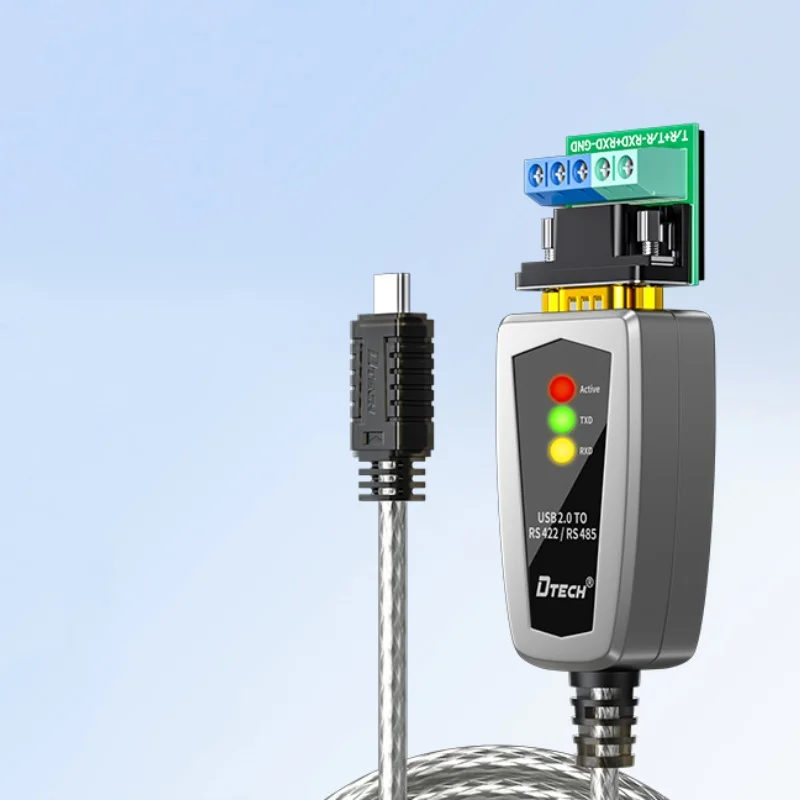 

DTECH IOT5067 USB Type C Male to DB9 Male Serial Port RS422 RS485 Communication Cable 0.5m