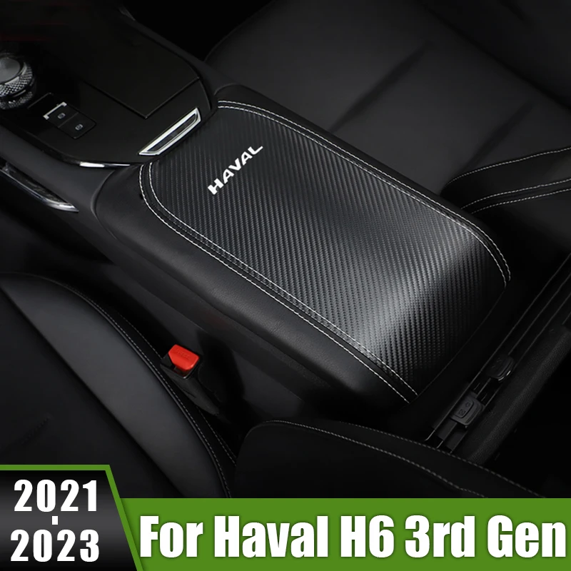 For Haval H6 3rd Gen 2021 2022 2023 GT DHT-PHEV Car Center Armrests Storage Box Mats Anti-fouling Cushion Cover Waterproof Pad