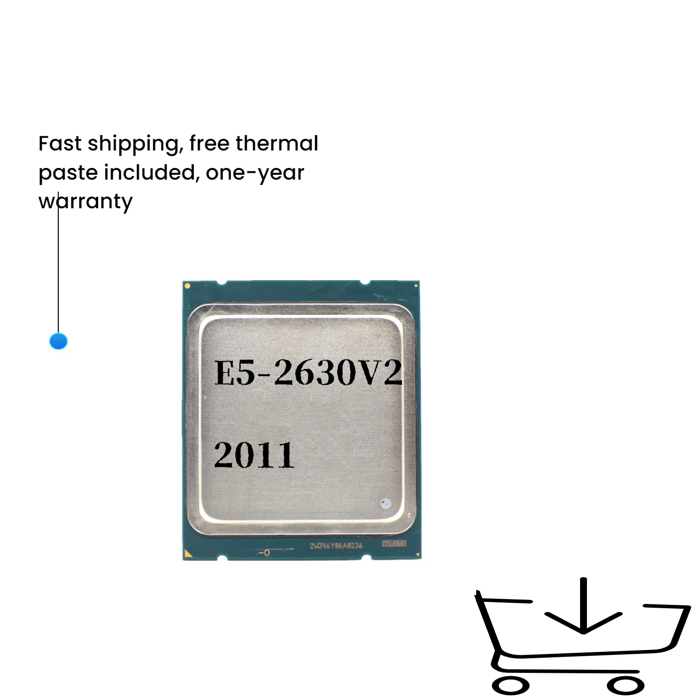 

Процессор Xeon E5 2630 V2, 2,6 ГГц, серверный процессор LGA 2011