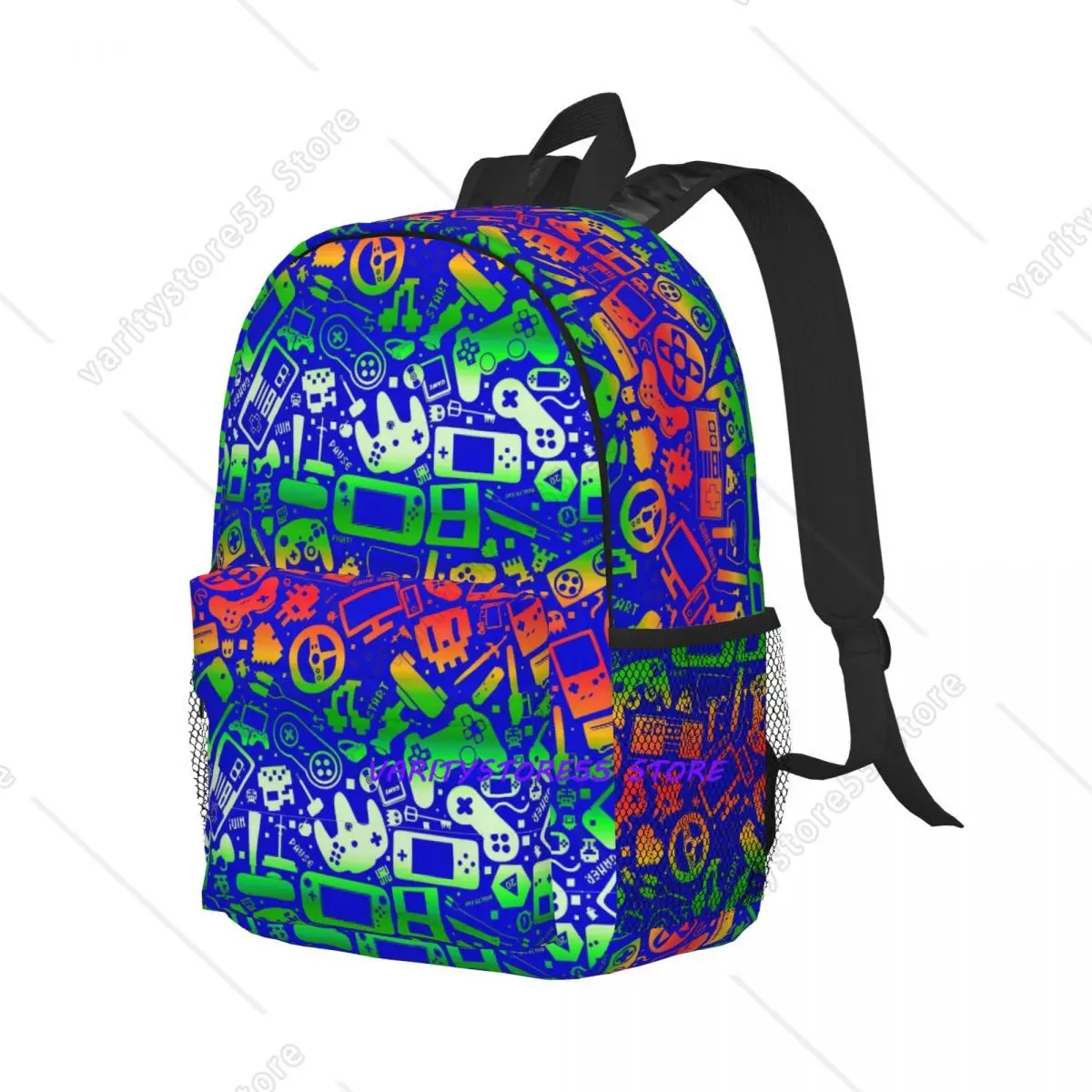 Gamer Controller Video Game Gaming Gamepad Backpack Student Boys Girls BookBag Children School Bag Shoulder Bags for Men Women