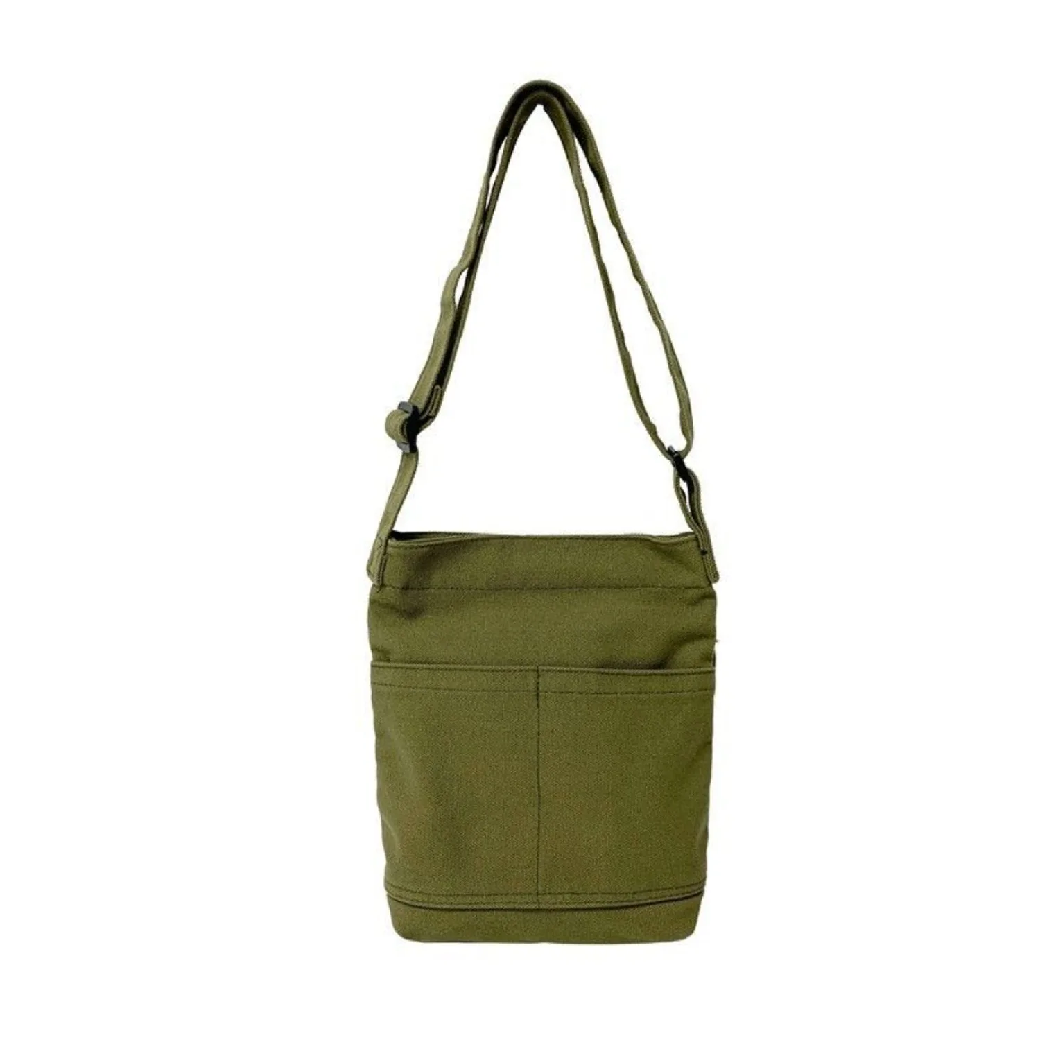 

Small Multi-Pockets Canvas Crossbody Bag, Adjustable Strap Durable Shoulder Bag for Women & Men, Cute Mini Cotton Purse
