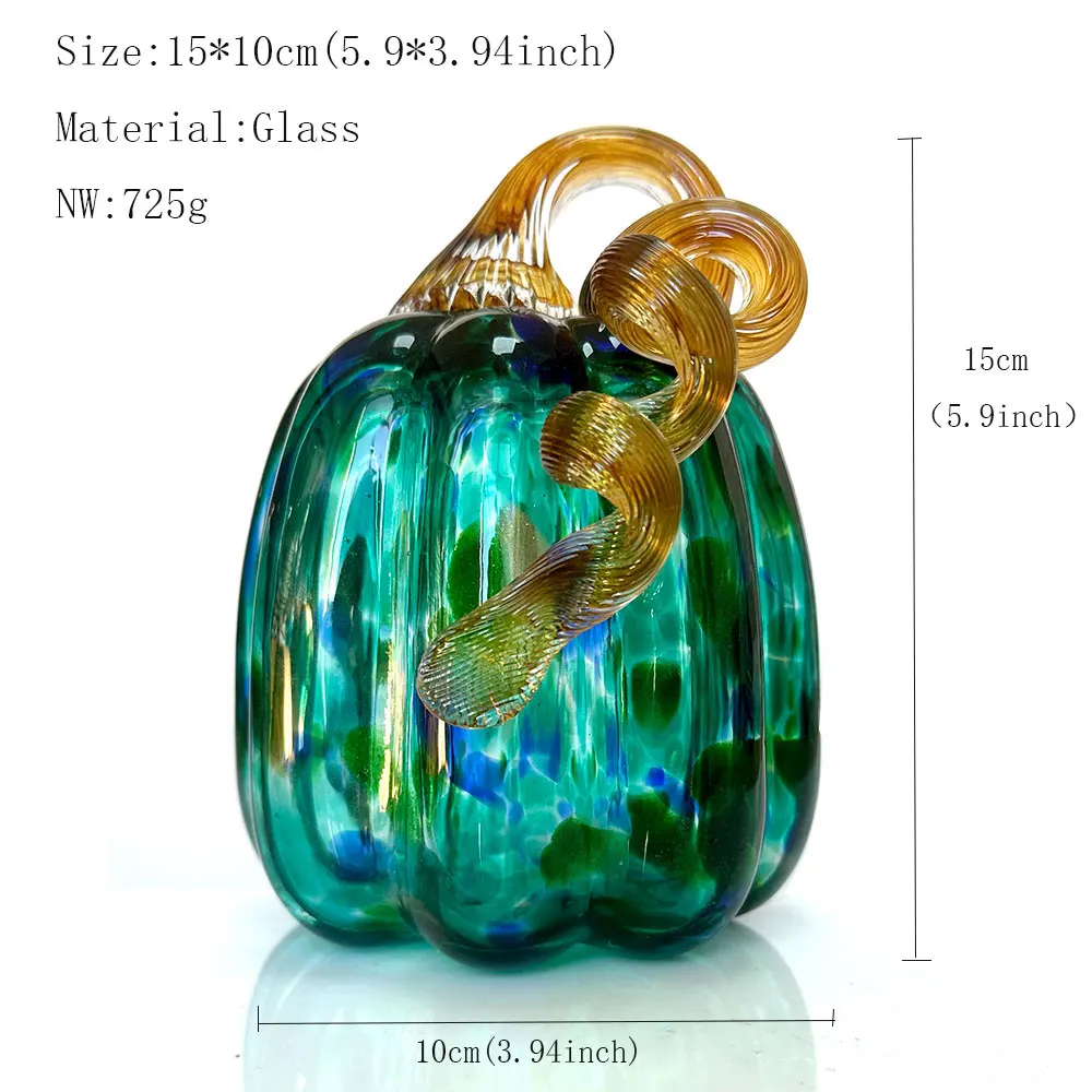 Handmade Glass Pumpkin Figurine 5