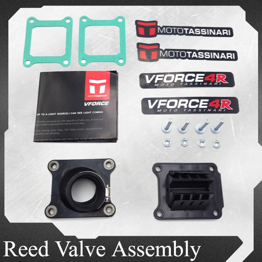 Conjunto de Válvulas de Láminas V-Force 3R para Motocicleta SUZUKI RM, Sistema de Válvulas de Láminas VFORCE RM85 RM125 RM250 RM65 con Colector de Admisión