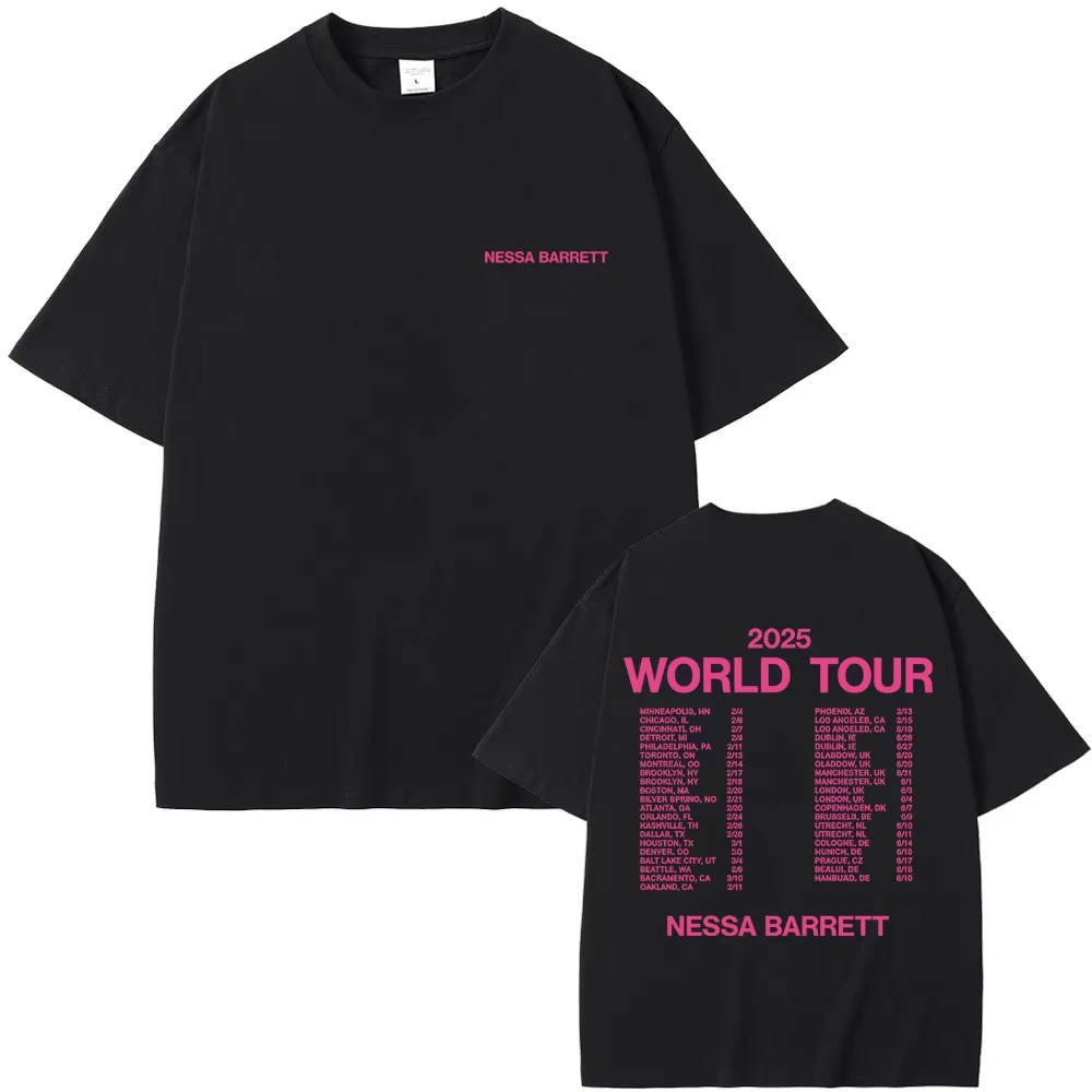 Nessa Barrett Aftercare Tour 2026 T-shirts Men Women Fashion Pop Punk Music Short Sleeve T Shirt Cotton Vintage Tshirt Fans Gift