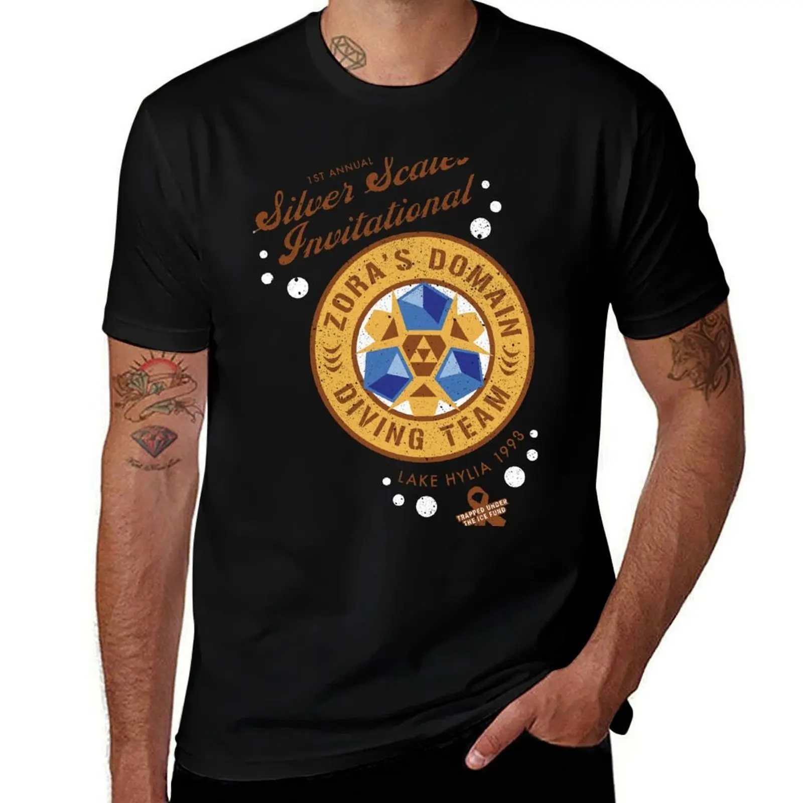 Silver Scales Invitational T-Shirt Basic Short Sleeve for Men T-Shirt