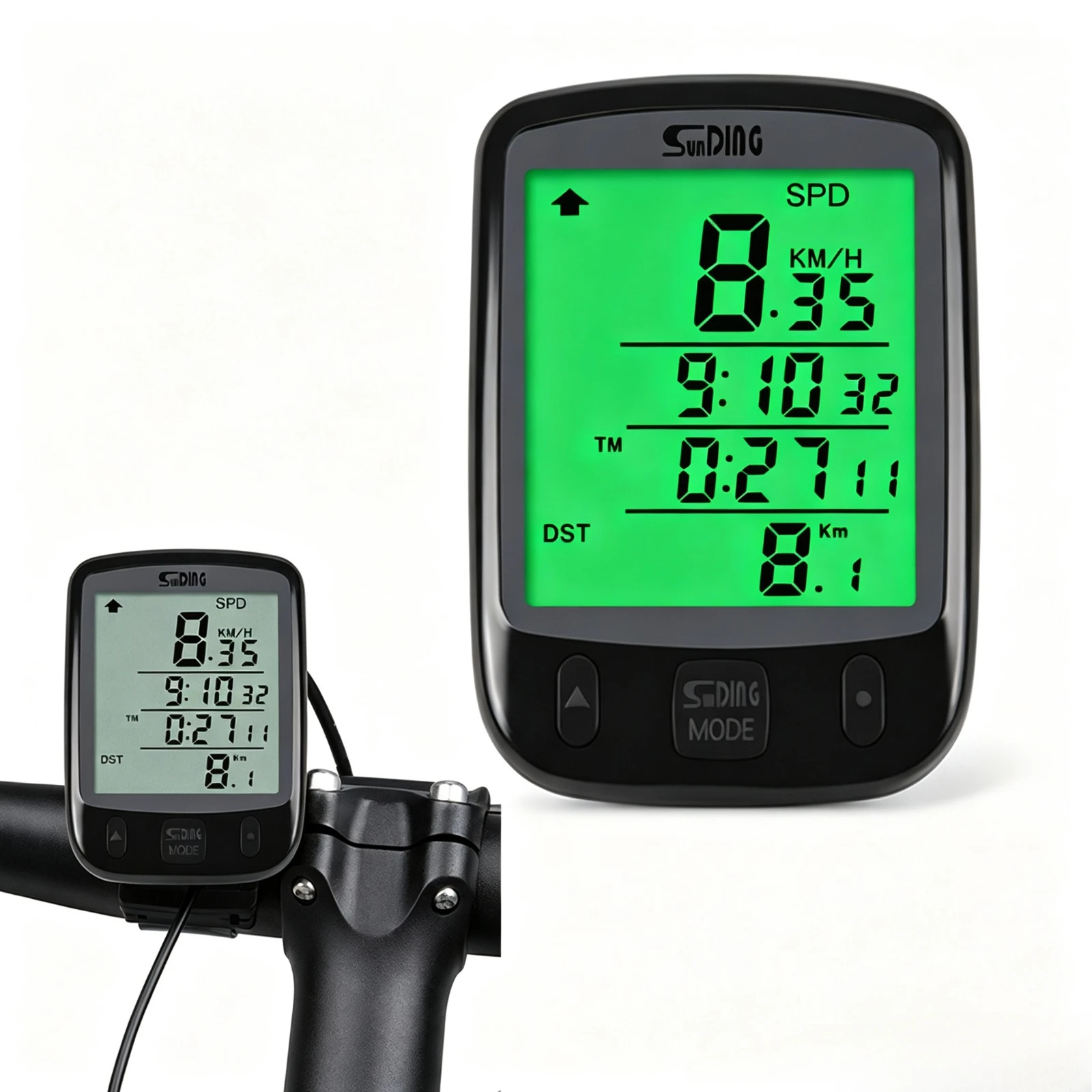 Wired Bike Computer Waterproof Bicycle Odometer Digital LCD Display Wired Cycling Speedometer Speed Calorie Test Bike Computer