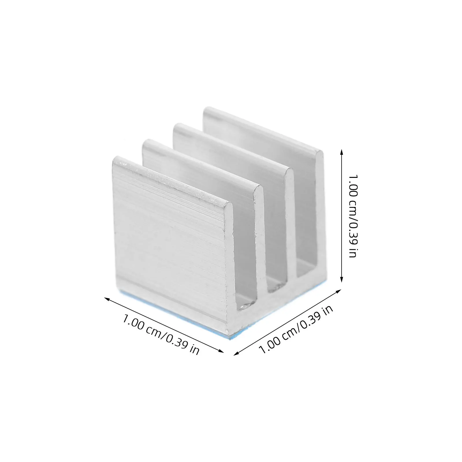 20pcs Aluminum Heatsink Block Adhesive Cooling Fin For Cpu Gpu Router Laptop Notebook Thermal Conductive Tape