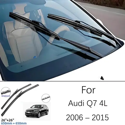Audi Q7 4L 2006-2015 2008 2009 2010 2011 2012 2013 26 26 인치 전면 와이퍼 블레이드 앞 유리 앞 유리 창 액세서리