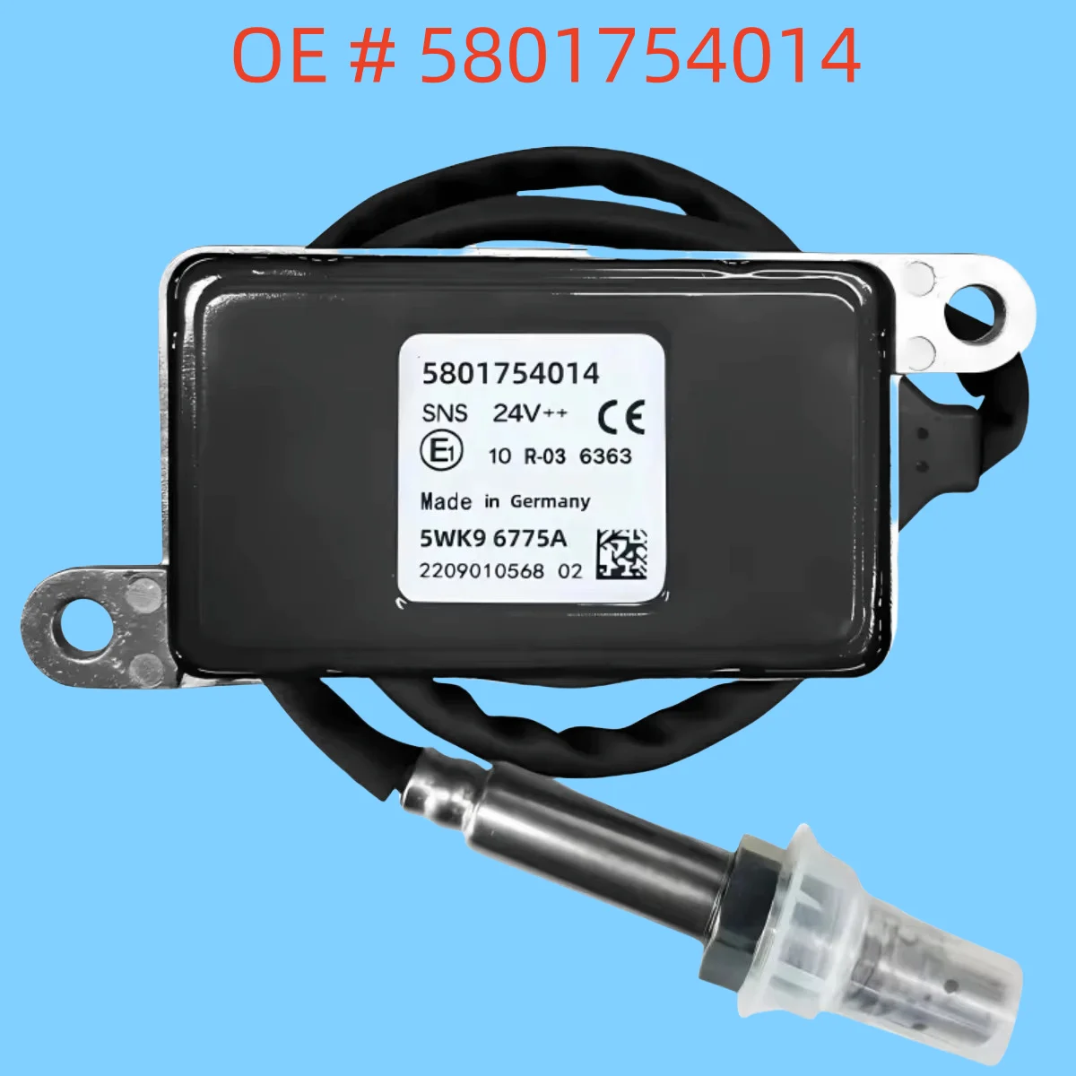 

High quality Brand New5801754014 5WK96775A Nitrogen Oxygen SensorFor IVECO Trucks Buses Diesel Exhaust Gas Detection Nox Sensor