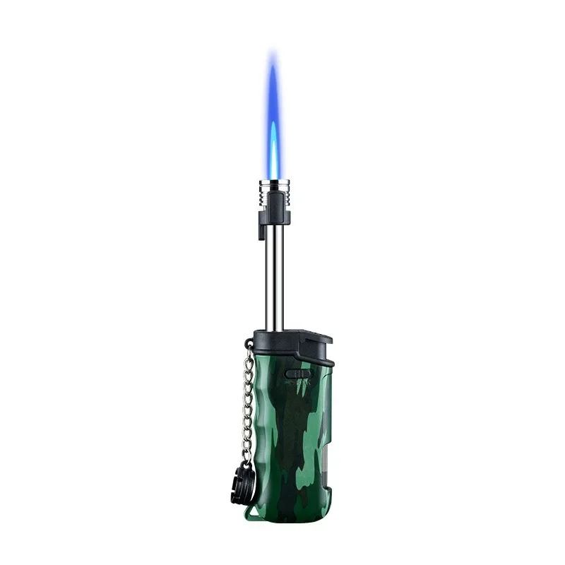 Outdoor Mini Retractable Igniter Windproof Jet Flame Essential for Home Use High Pressure Jet Igniter Inflatable Lighter