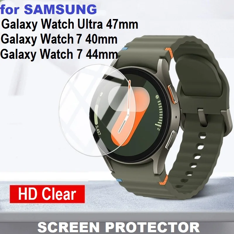 

Защитная пленка для экрана Samsung Galaxy Watch 7, 5 шт., 44 мм, 40 мм/ультра 47 мм, умные часы, закаленное стекло, защитная пленка от царапин