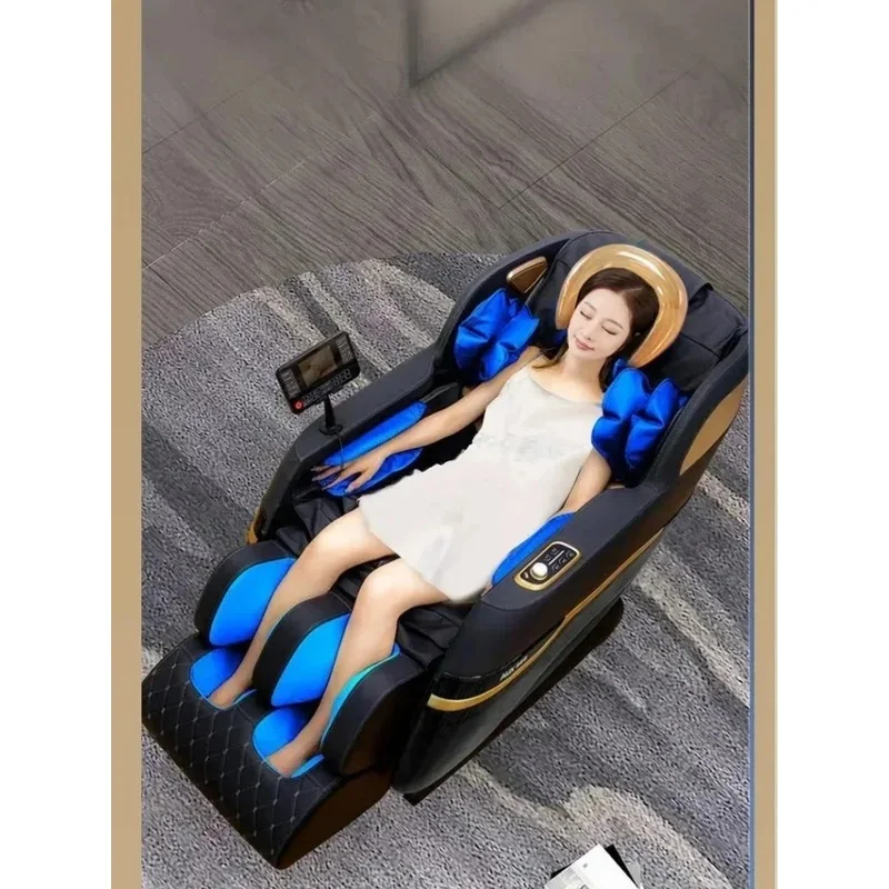 Luxury 4D Electric Zero Gravity Full Body Massage Chair with Deep Tissue Heating and Foot Massager for Salon and Home Use