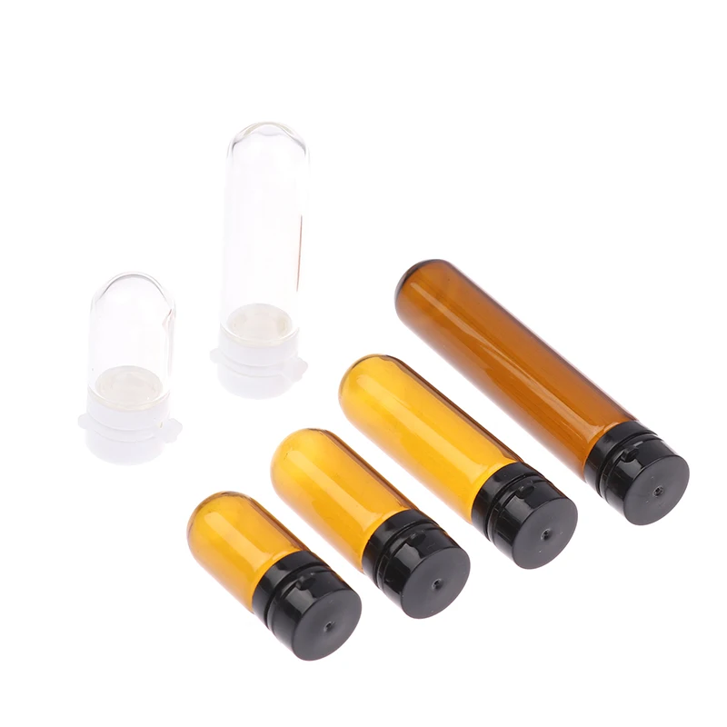 Bouteille en verre marron de haute qualité, distributeur Portable de Lotion démaquillante avec Essence rabattable, sous-bouteille séparée