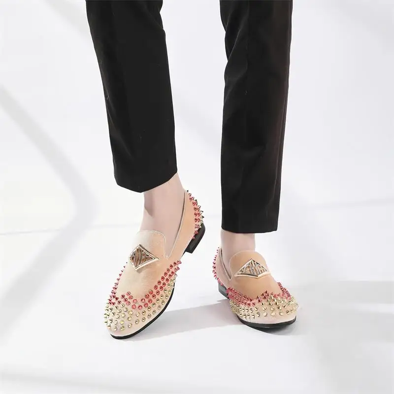 Mens Fashion Party Wedding Loafers Slip On Casual Shoes Plus Size Handmade Men Dress 