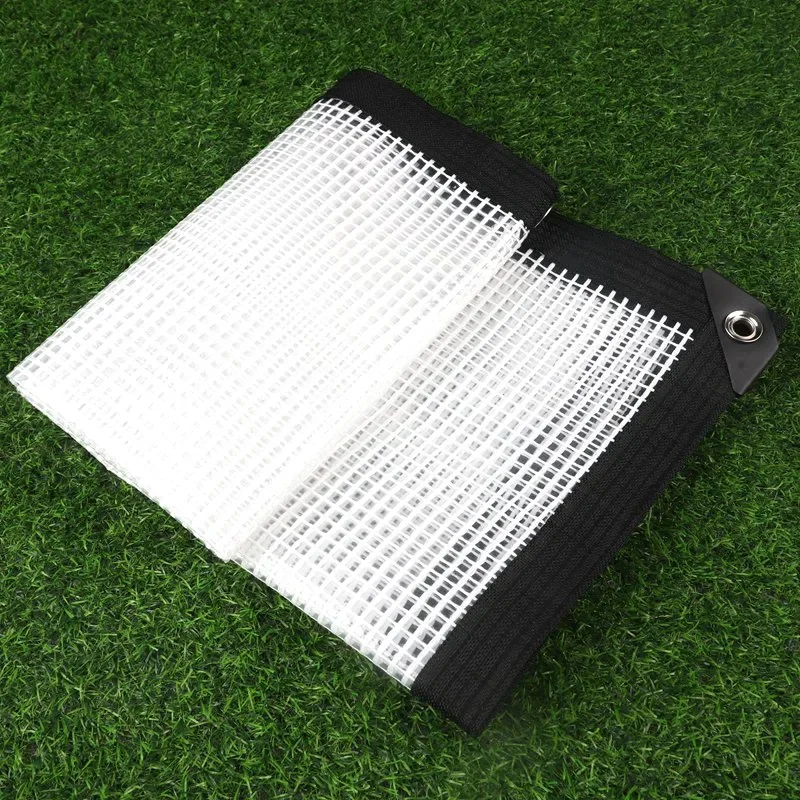 

0.35mm 160 180GSM Black Edge Grid PE Tarpaulin Garden Furniture Waterproof Cover Car Truck Rainproof Tarp