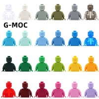 G-MOC 10Pcs/lot Buildings Blocks Solid Color Mini Doll Brick 40 Colors Figures Bricks MOC Accessory Display Toys Kids Gift