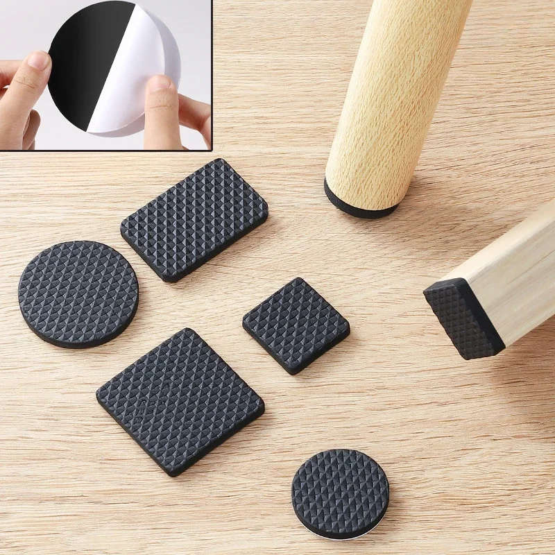 Self Adhesive Furniture Leg Feet Protector Pad Chair Leg Pad Anti-Skid Scratch DIY Resistant Furniture Feet Floor Protector Pads