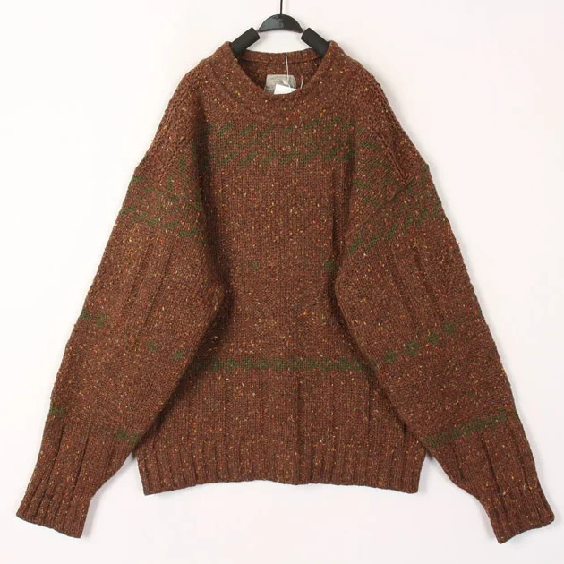 

Утепленный шерстяной рождественский свитер для женщин в исландском скандинавском стиле, свободного кроя, в стиле Харадзюку, для повседневной носки