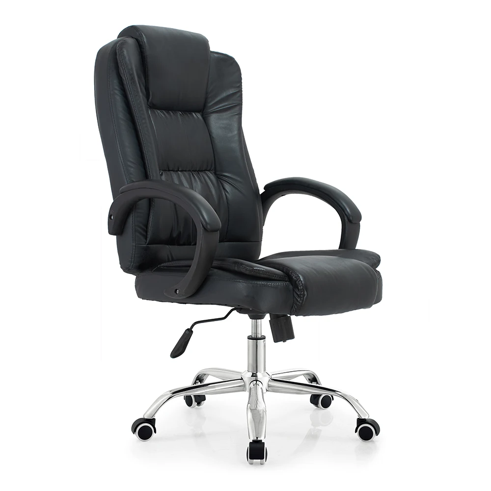 

Modern High Quality High Back Black Executive Chair Best Ergonomic Computer Pu Leather Office Chair
