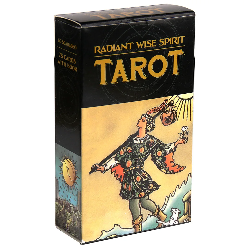 

New Radiant Wise Spirit Tarot Card Oracle Cards Tarot Decks with Guidebook Astrology Cat Board Games