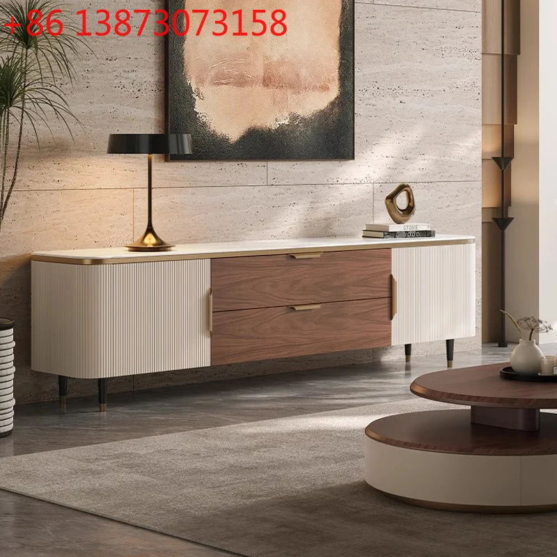 

Custom Drawers Tv Cabinet European Minimalist Designer White Tv Cabinet Modern Luxury Brown Muebles De Sala Furniture Home