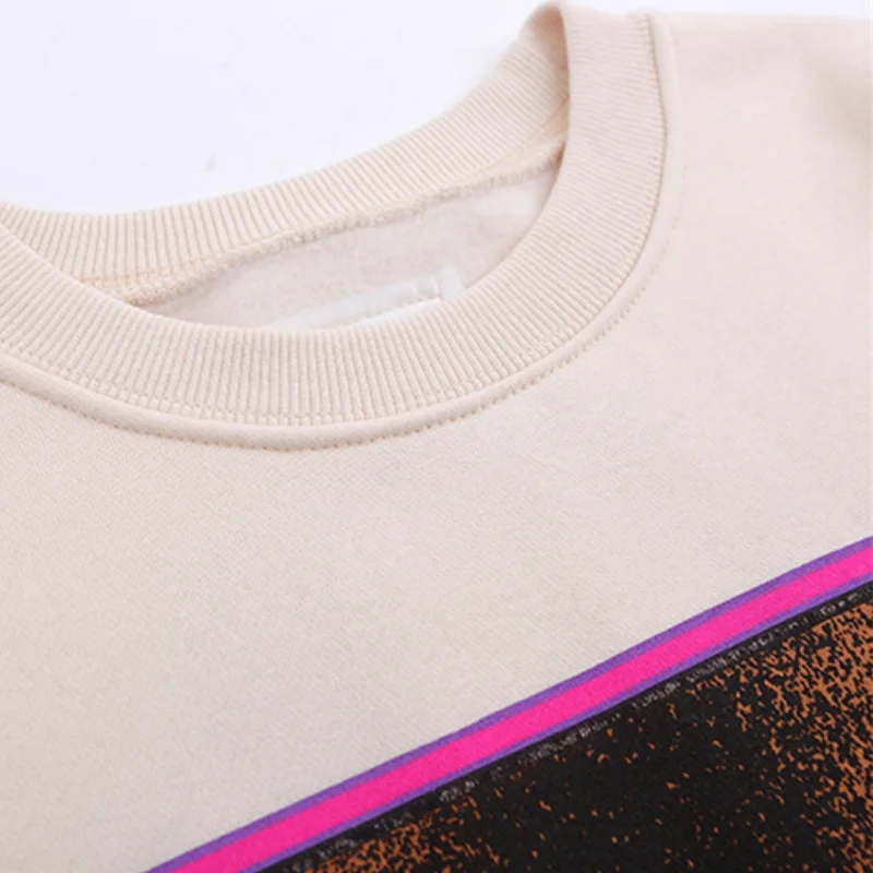 Retro Washed Batik C.E Cav Empt Fleece Round-neck Sweatshirt Casual Loose Men Women Sportswear