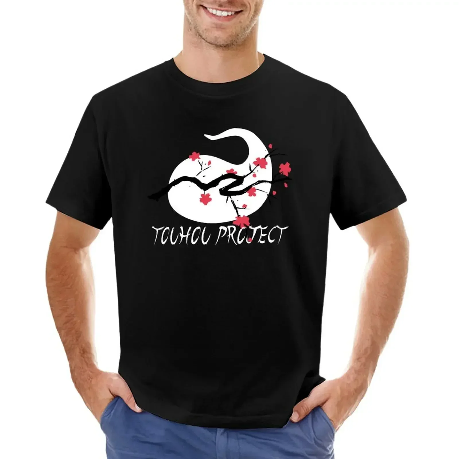 Tees Plus Sizes Short Sleeve Tee Men Touhou Project - Perfect Cherry Blossom - Youmu T-shirt Men Clothing 2024 Funny Summer