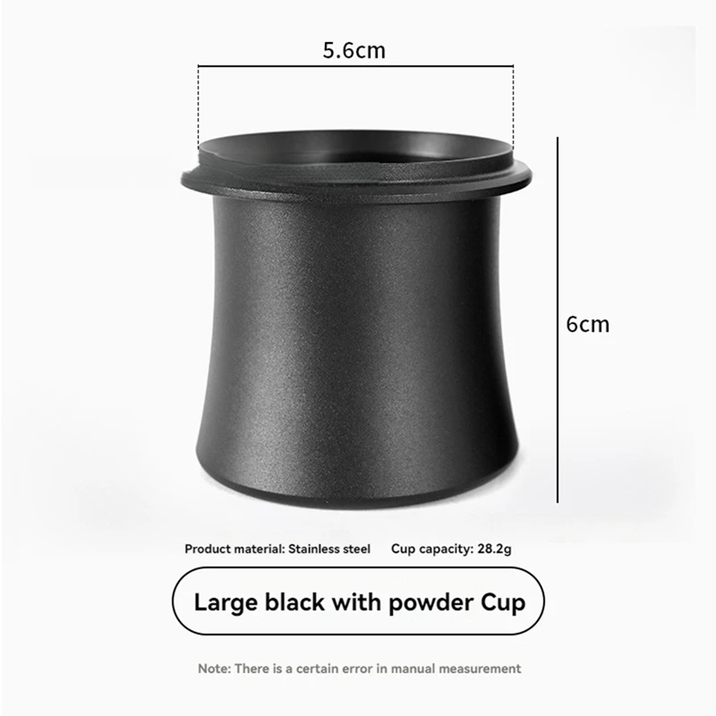 เครื่องชงกาแฟจับถ้วยกาแฟเอสเปรสโซยาถ้วยเครื่องบดไฟฟ้าผง Catcher Anti-Flying Powder Cup