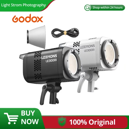 Imagen 1 del producto Godox LITEMONS Luz LED bicolor LE200Bi/LE300Bi/LE600Bi 200w/300w/600w Iluminación de relleno COB para grabación de vídeo Vlog