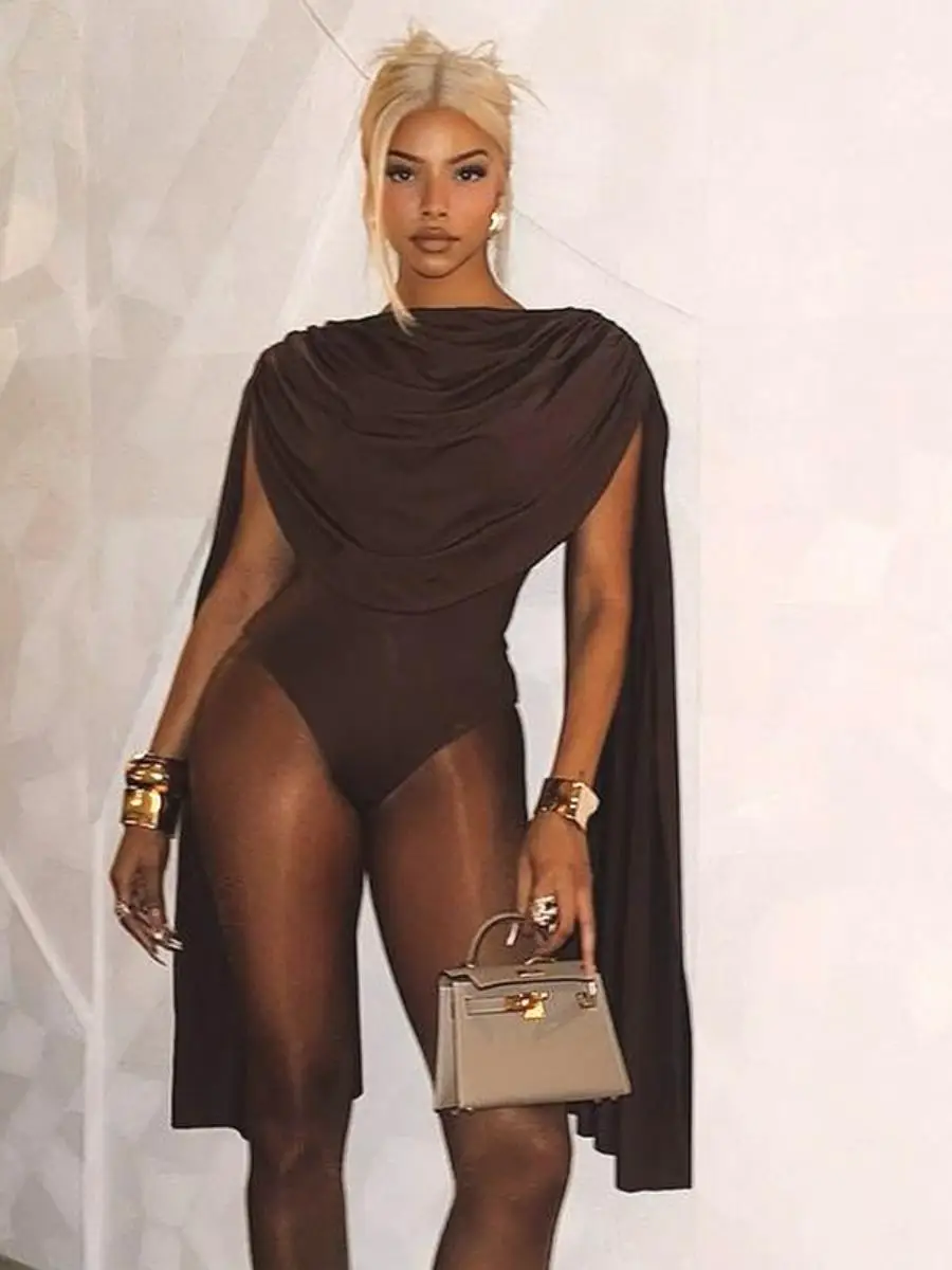 

Сексуальный открытый необычный костюм для женщин, брюки с высокой талией, весна 202, футболка Ratels Tee Honey Baers