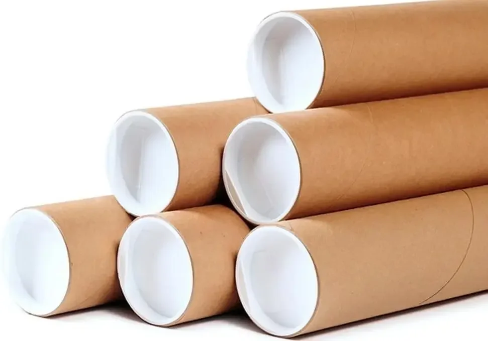 

q 2" x 12" Round Cardboard Shipping Mailing Tubes With End Caps