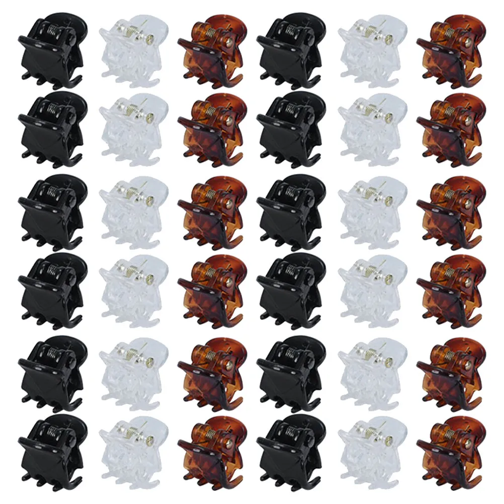 

36 мини-заколок для волос простого дизайна, удобные в использовании, для девочек, детей и женщин, аксессуары для укладки волос, маленькие заколки-крабики