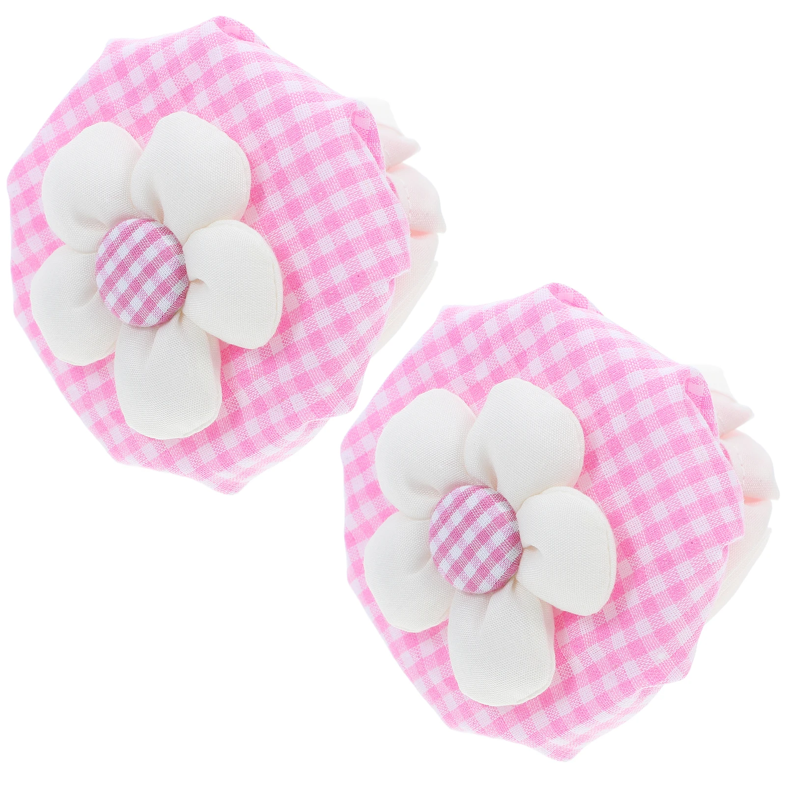 

2pcs Door Handle Protectors Soft Round Knob Covers Anti-Collision Washable Floral Decorative Cabinet Drawer Handle Guards For